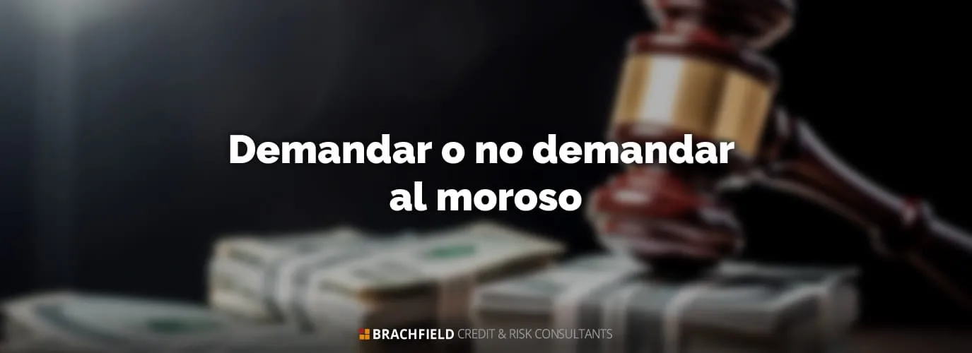 Demandar o no demandar al moroso