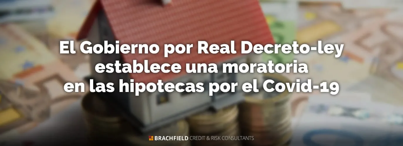 El Gobierno por Real Decreto-ley establece una moratoria en las hipotecas por el Covid-19