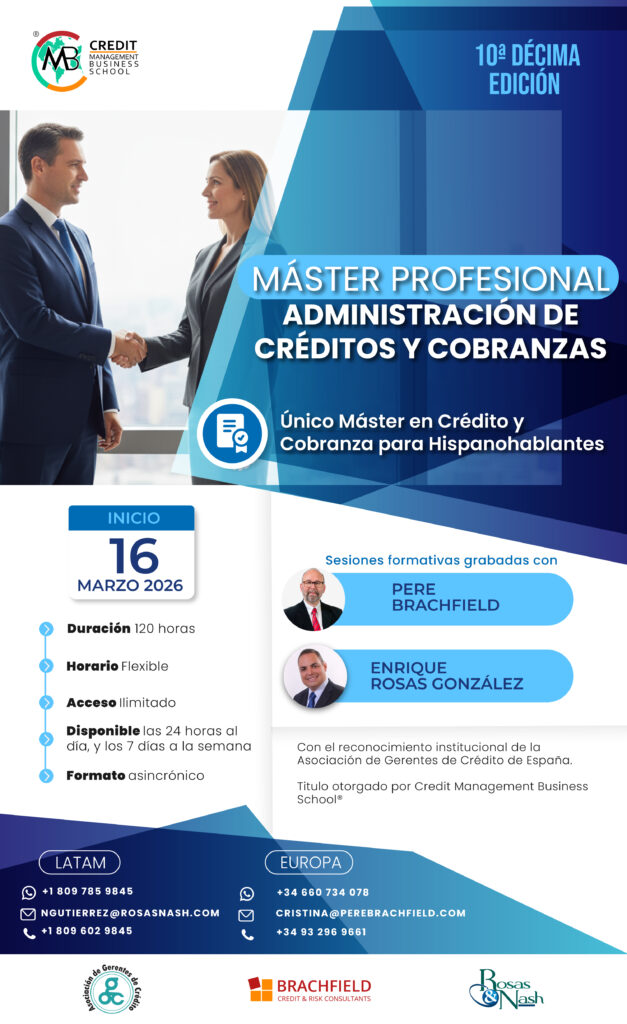 Máster profesional en administración de crédito y cobranzas