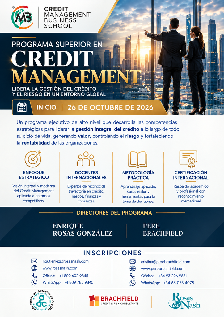 Programa Superior en Credit Management: Formación especializada en Crédito, Riesgo y Cobro